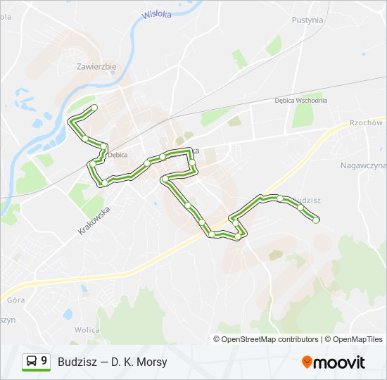 9 bus Line Map