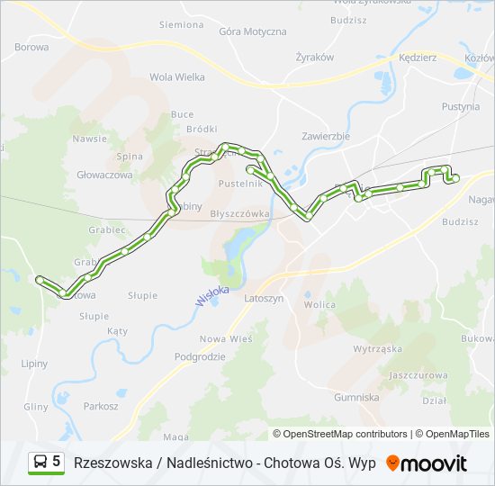 5 bus Line Map