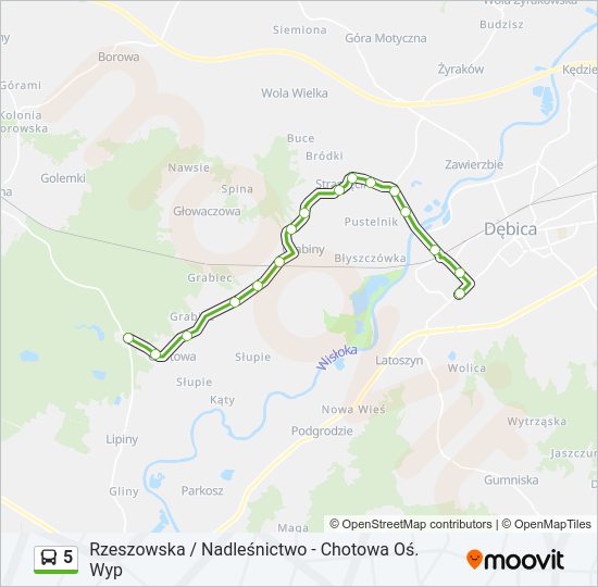 5 bus Line Map