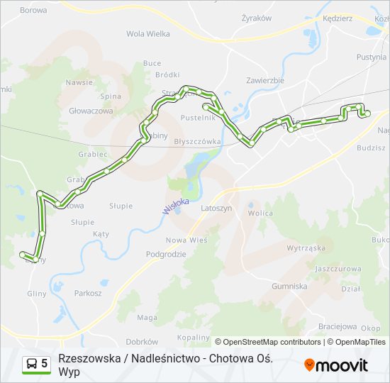 5 bus Line Map