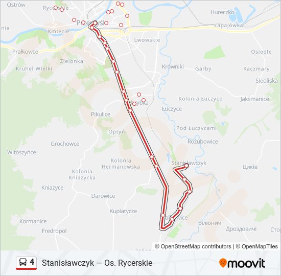 4 bus Line Map