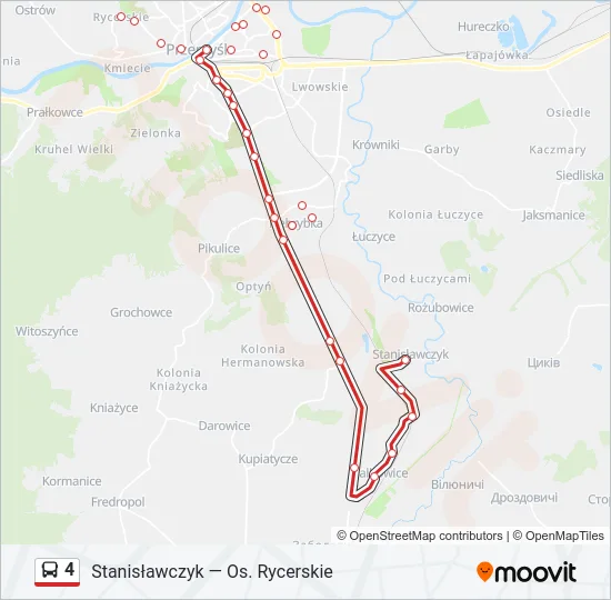 4 Bus Line Map