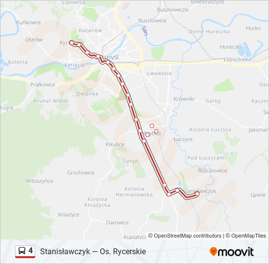 4 bus Line Map