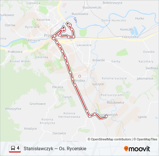 4 bus Line Map