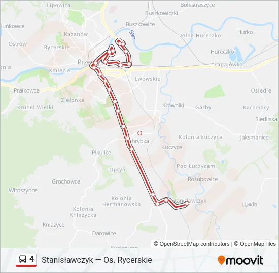 4 Bus Line Map