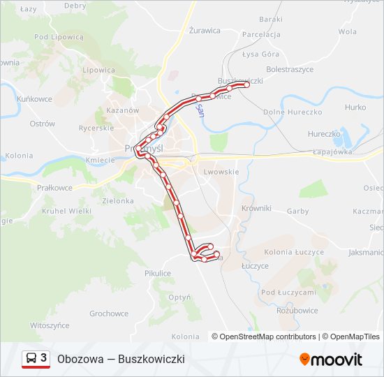 3 bus Line Map