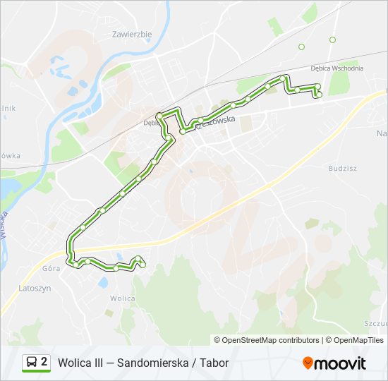 2 bus Line Map