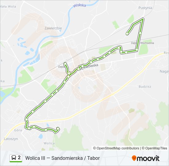 2 bus Line Map