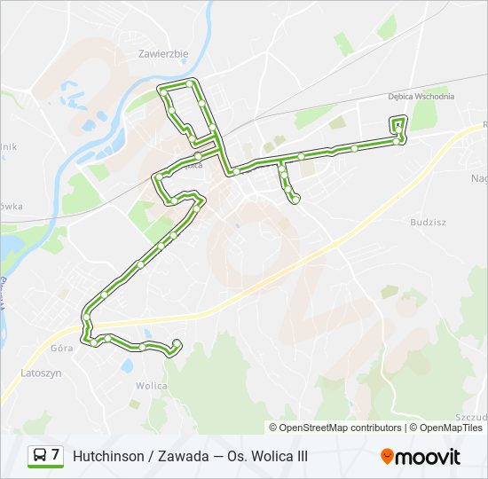 7 bus Line Map