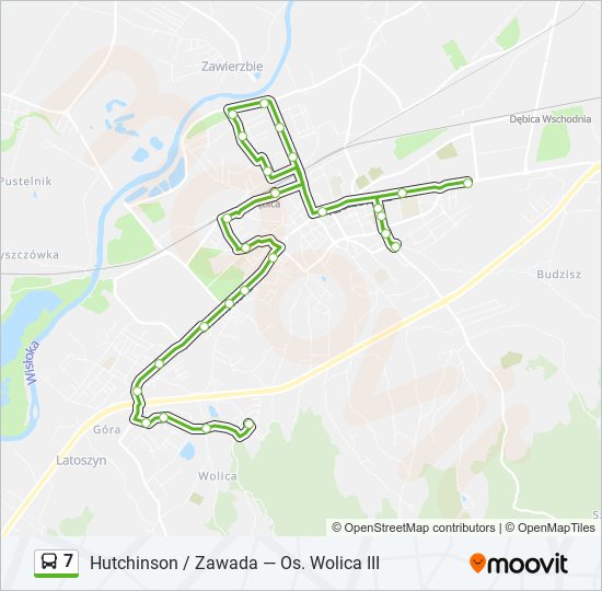 7 bus Line Map