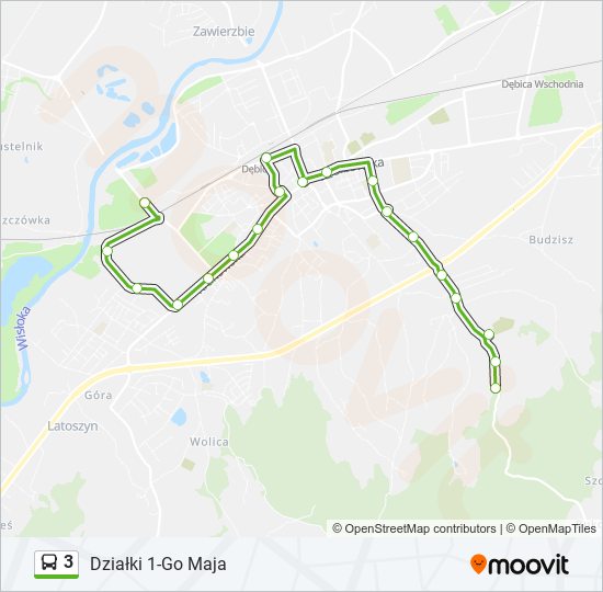 3 bus Line Map