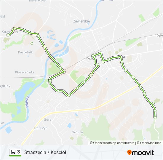 3 bus Line Map