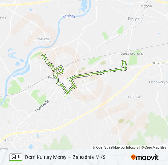 6 bus Line Map