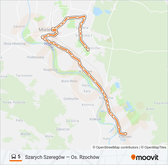 5 bus Line Map