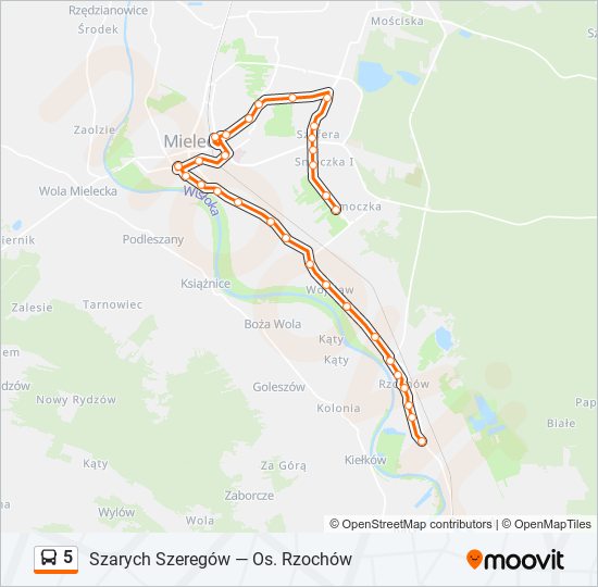 5 bus Line Map