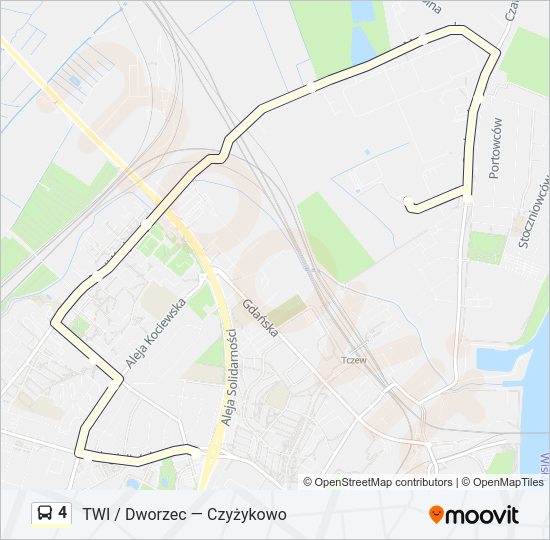 4 bus Line Map