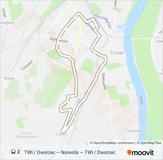 2 bus Line Map