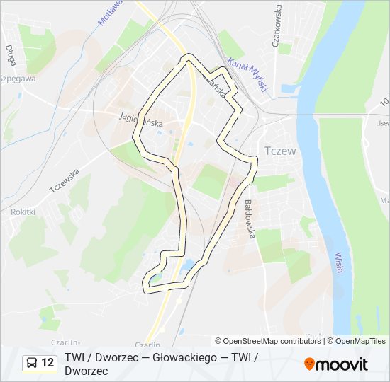 12 bus Line Map