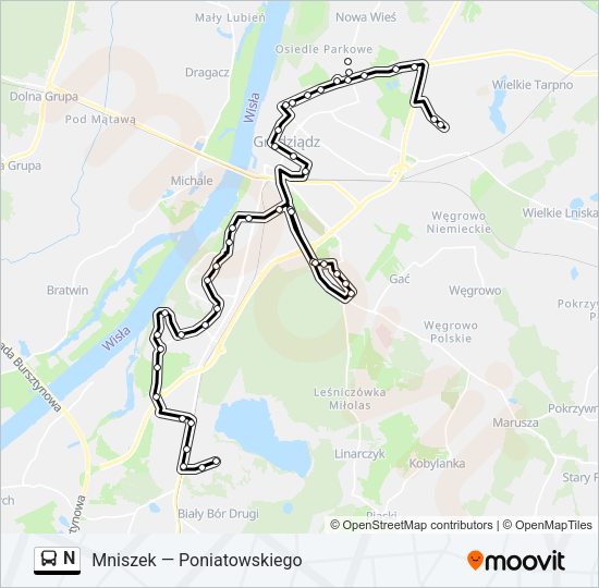 N bus Line Map