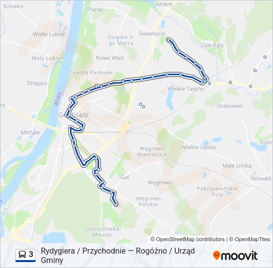 3 bus Line Map