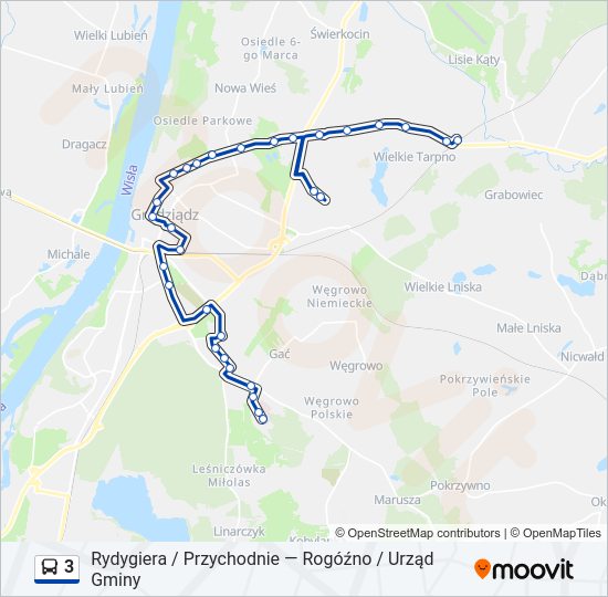 3 bus Line Map