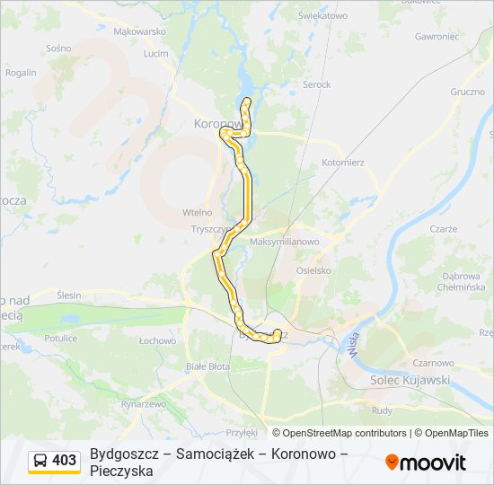 403 bus Line Map