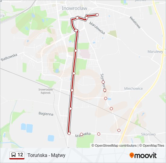 12 bus Line Map