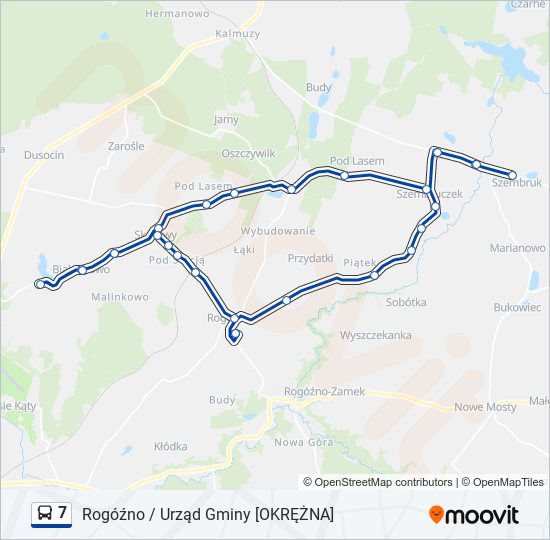 7 bus Line Map