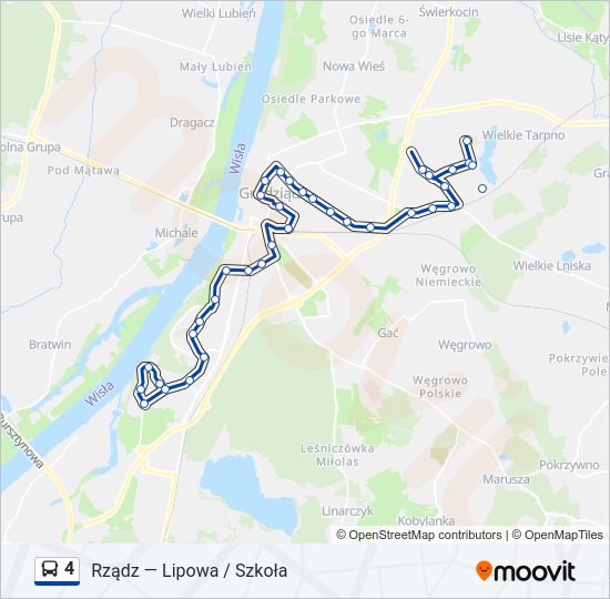 4 bus Line Map