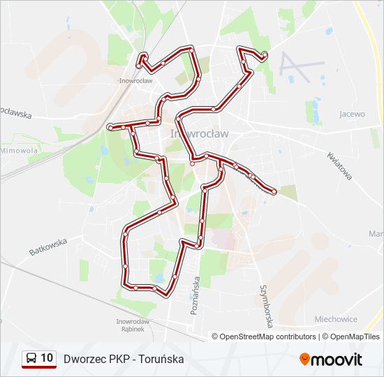 10 bus Line Map