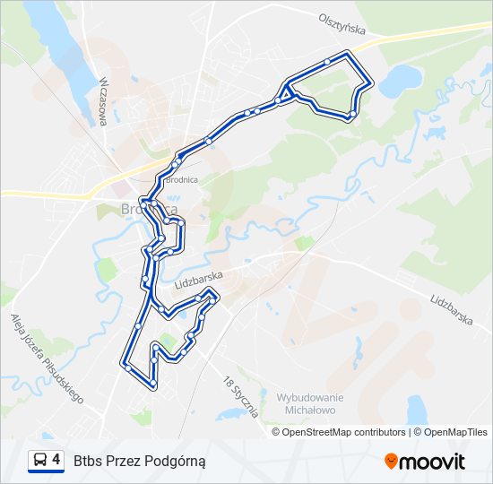 4 bus Line Map