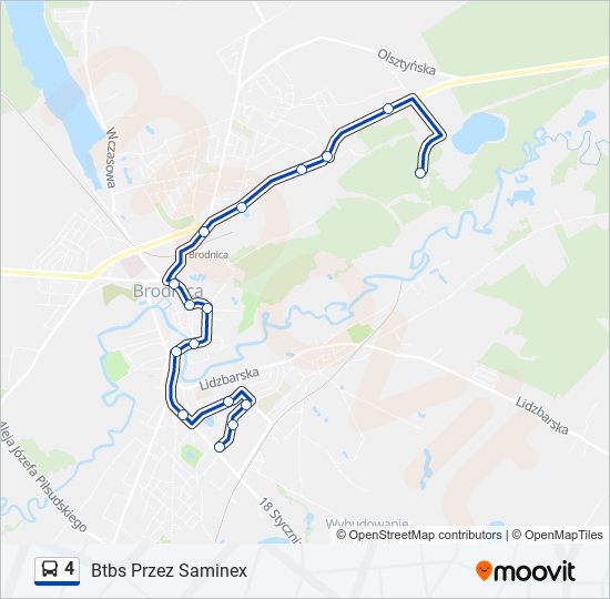 4 bus Line Map