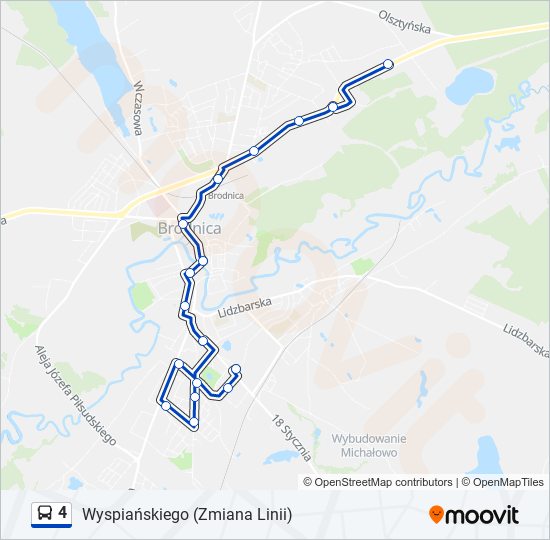 4 bus Line Map