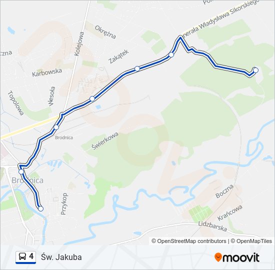 4 bus Line Map