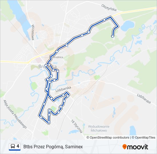 4 bus Line Map