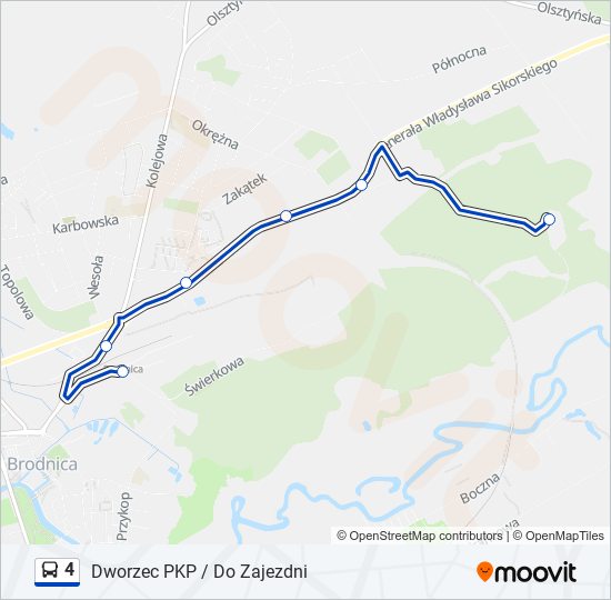 4 bus Line Map