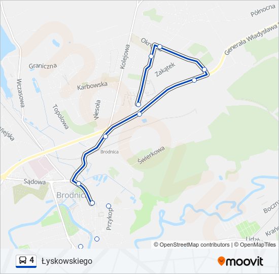 4 bus Line Map