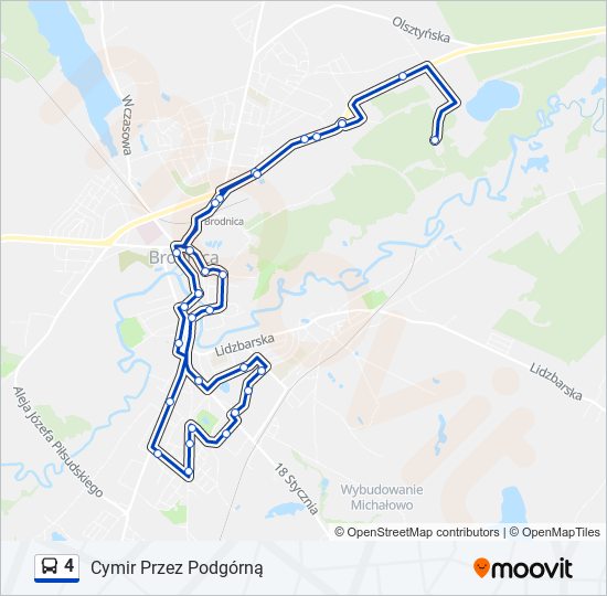 4 bus Line Map