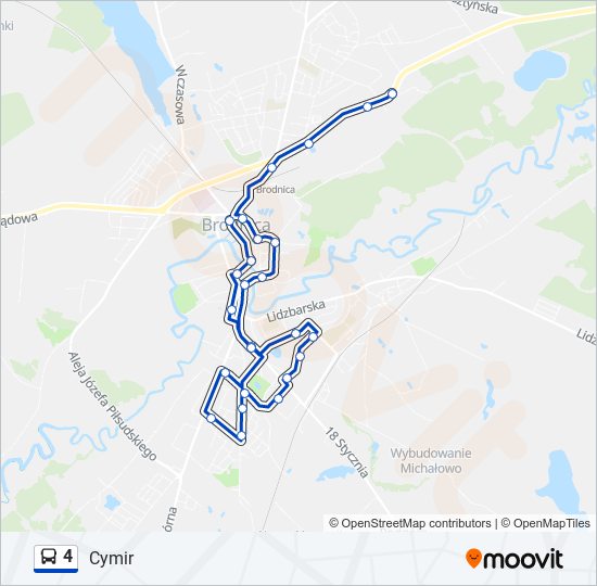 4 bus Line Map