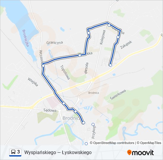 3 bus Line Map