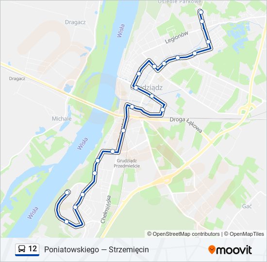 12 bus Line Map