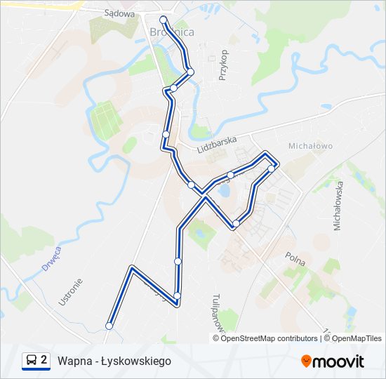 2 bus Line Map