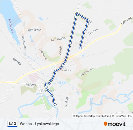 2 bus Line Map