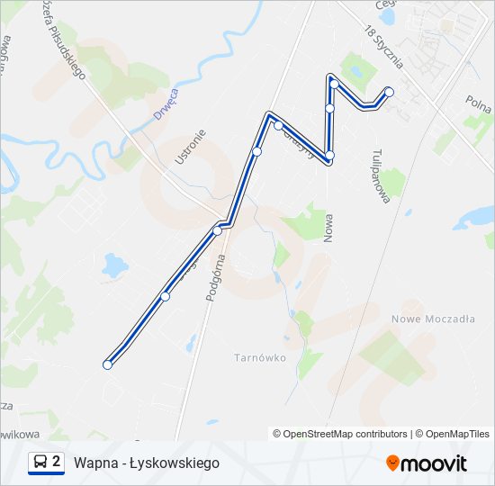 2 bus Line Map