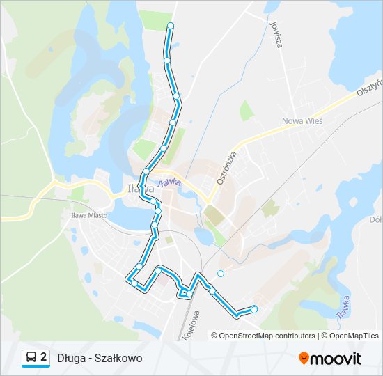 2 bus Line Map