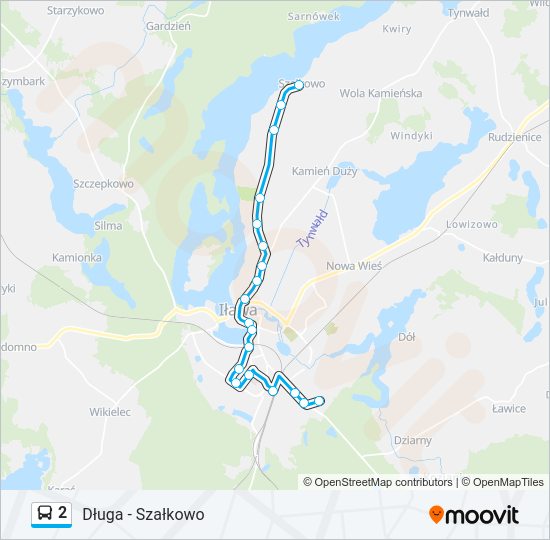 2 bus Line Map