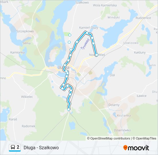 2 bus Line Map