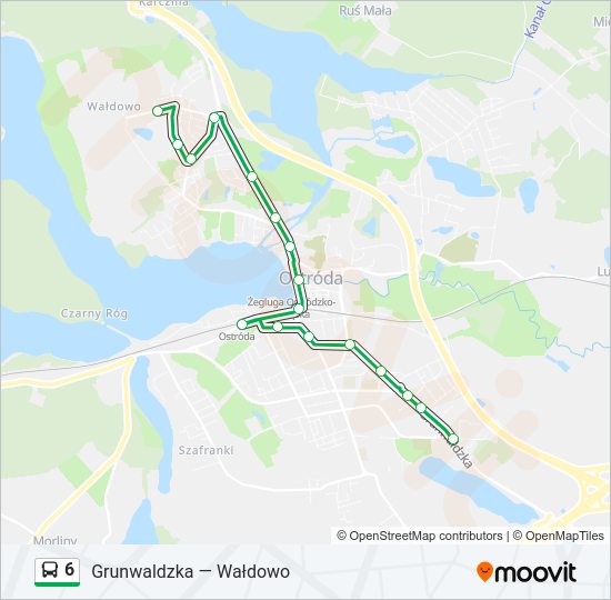 6 bus Line Map