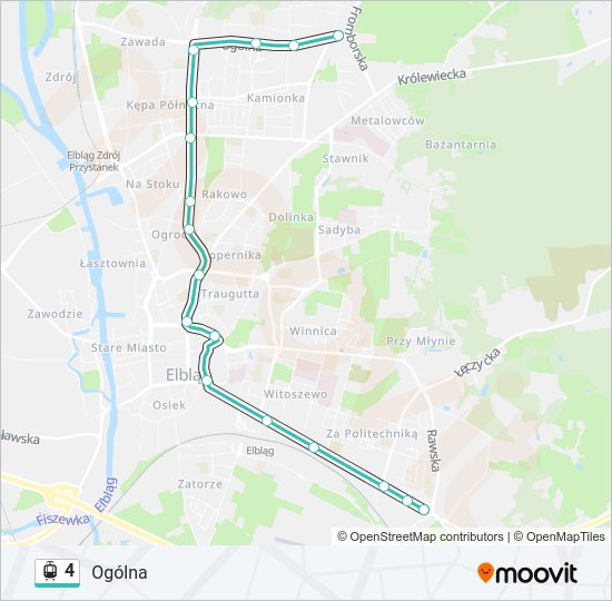 4 light rail Line Map