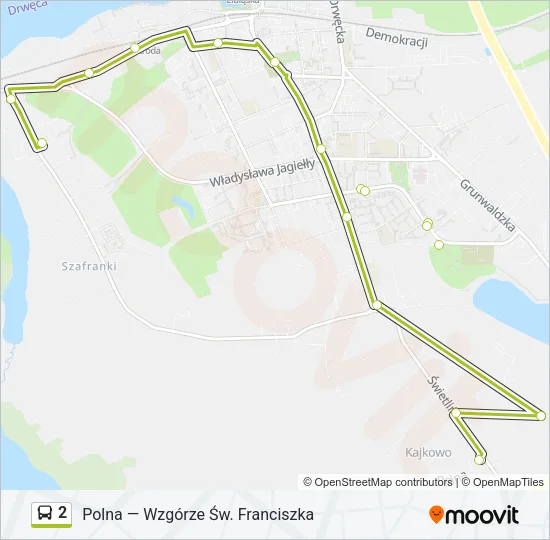 2 Bus Line Map